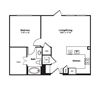A16 floor plan A16 floor plan at Windsor Fitzhugh, 4926 Mission Avenue, Dallas